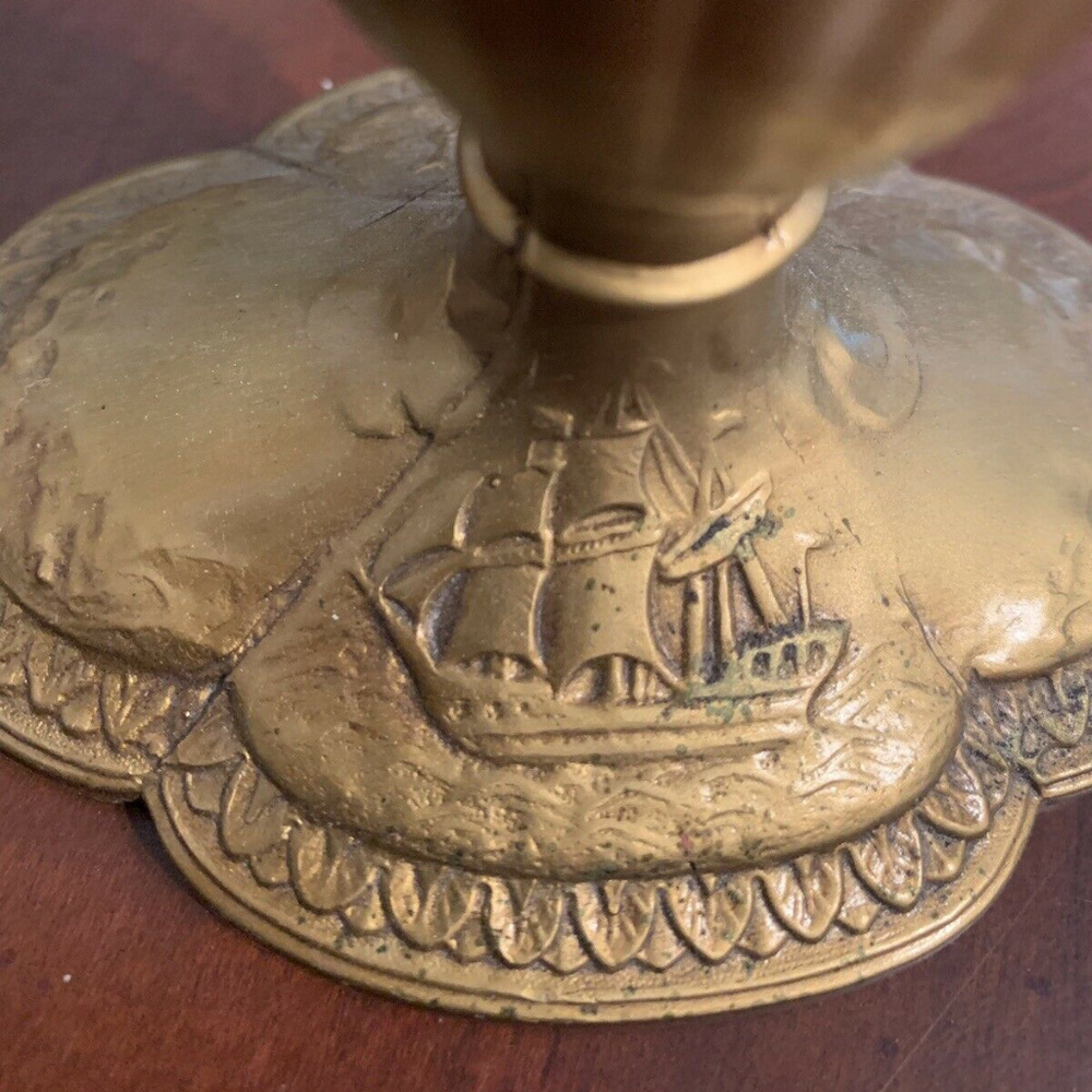 Vintage Clipper Ship Candlestick Holder - Picture 2 of 4